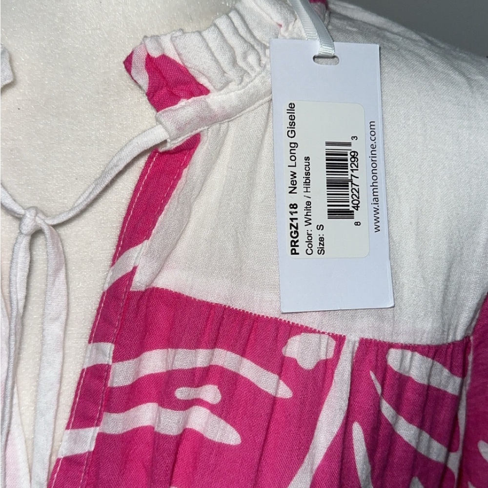 Pink and White Maxi Dress - Picture 3 of 6